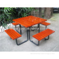 Outdoor wooden picnic table hardwood outdoor table with benches